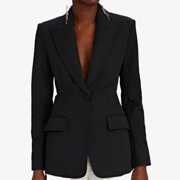 A.L.C. Carlyle Cut-Out Twill Blazer